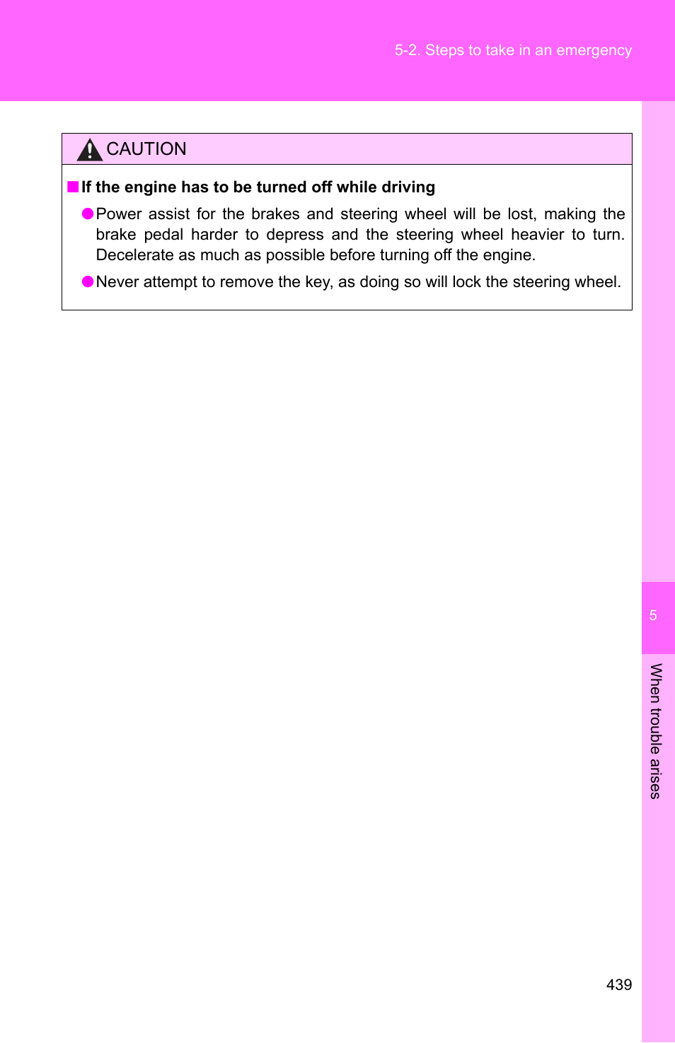 Caution | TOYOTA 2011 Matrix User Manual | Page 459 / 516