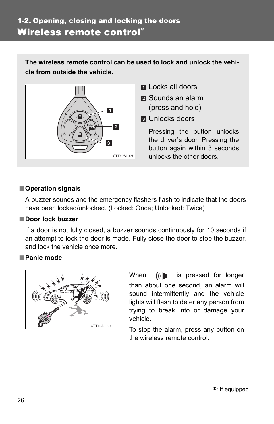 Sec_01-02, Wireless remote control | TOYOTA 2011 Matrix User Manual | Page 50 / 516