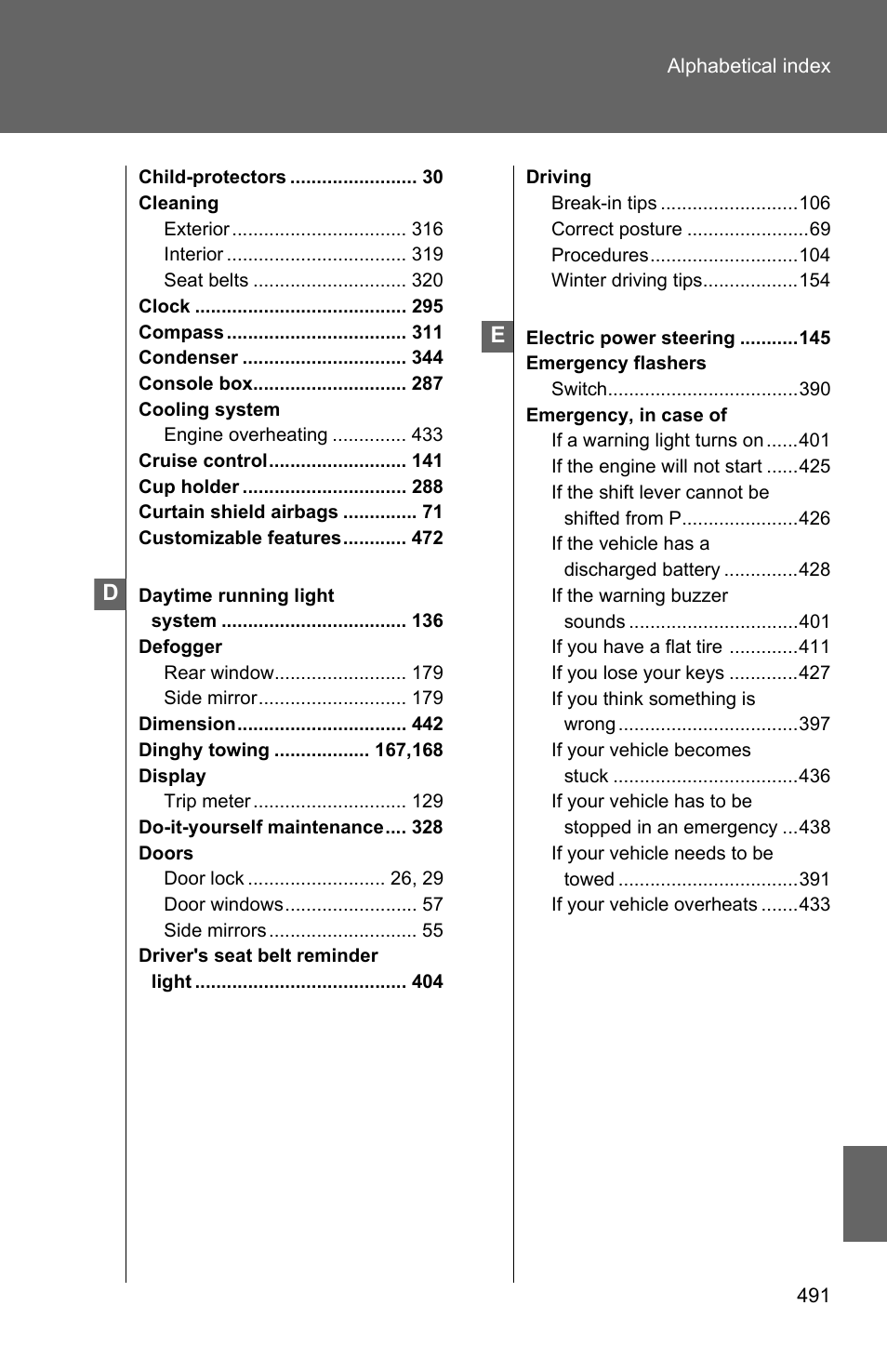 TOYOTA 2011 Matrix User Manual | Page 507 / 516