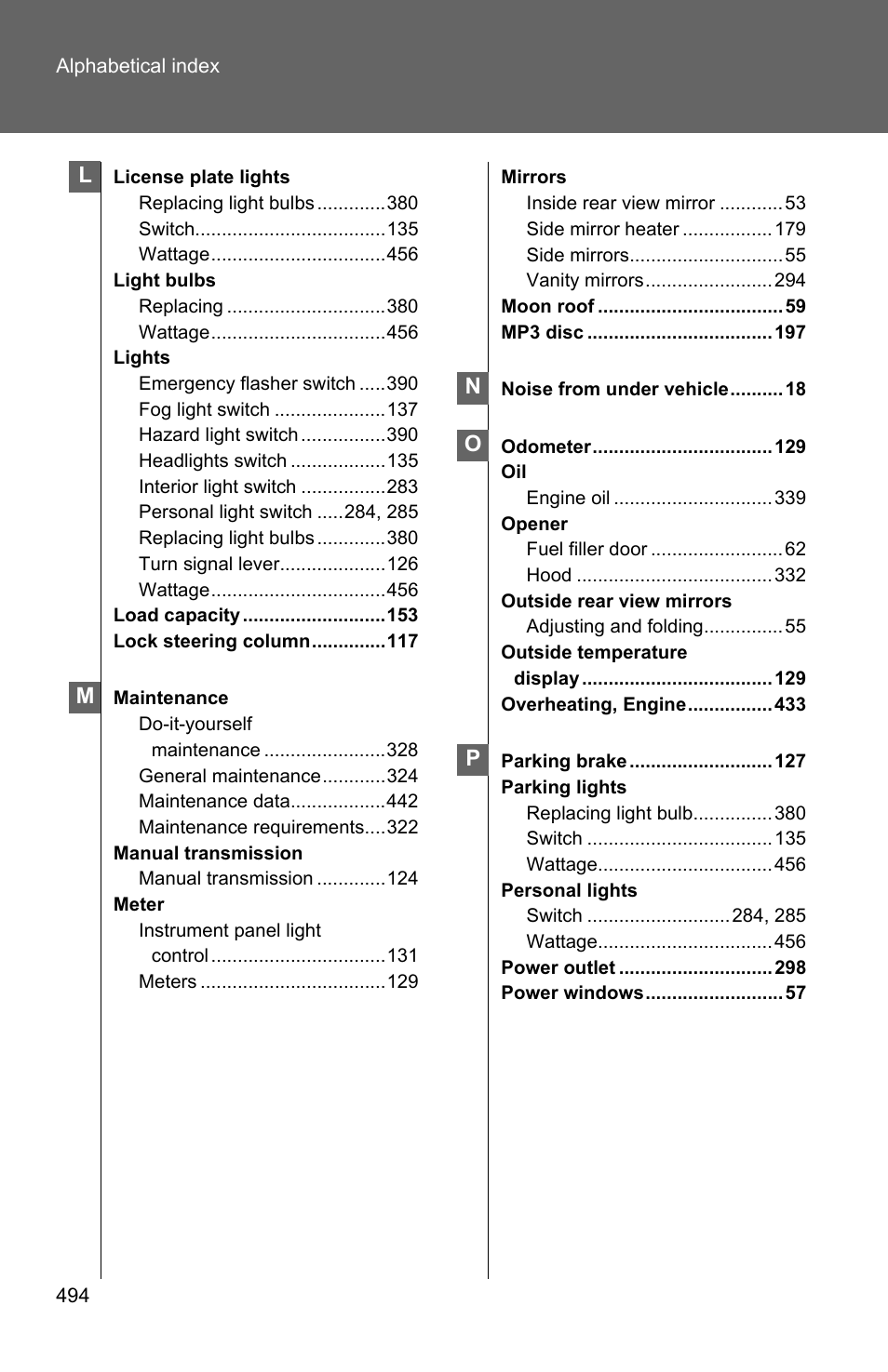 TOYOTA 2011 Matrix User Manual | Page 510 / 516