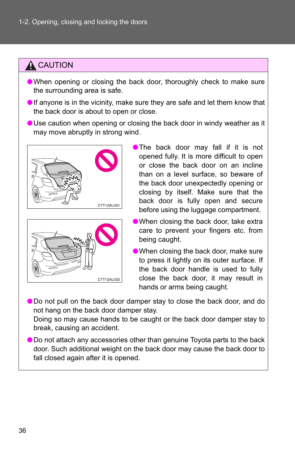 TOYOTA 2011 Matrix User Manual | Page 60 / 516