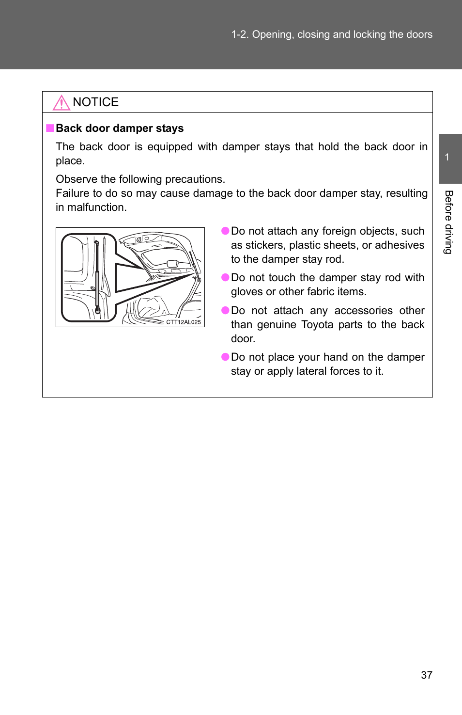 TOYOTA 2011 Matrix User Manual | Page 61 / 516