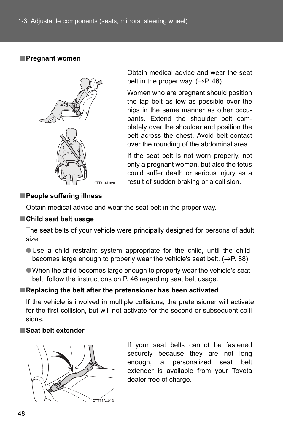 TOYOTA 2011 Matrix User Manual | Page 72 / 516