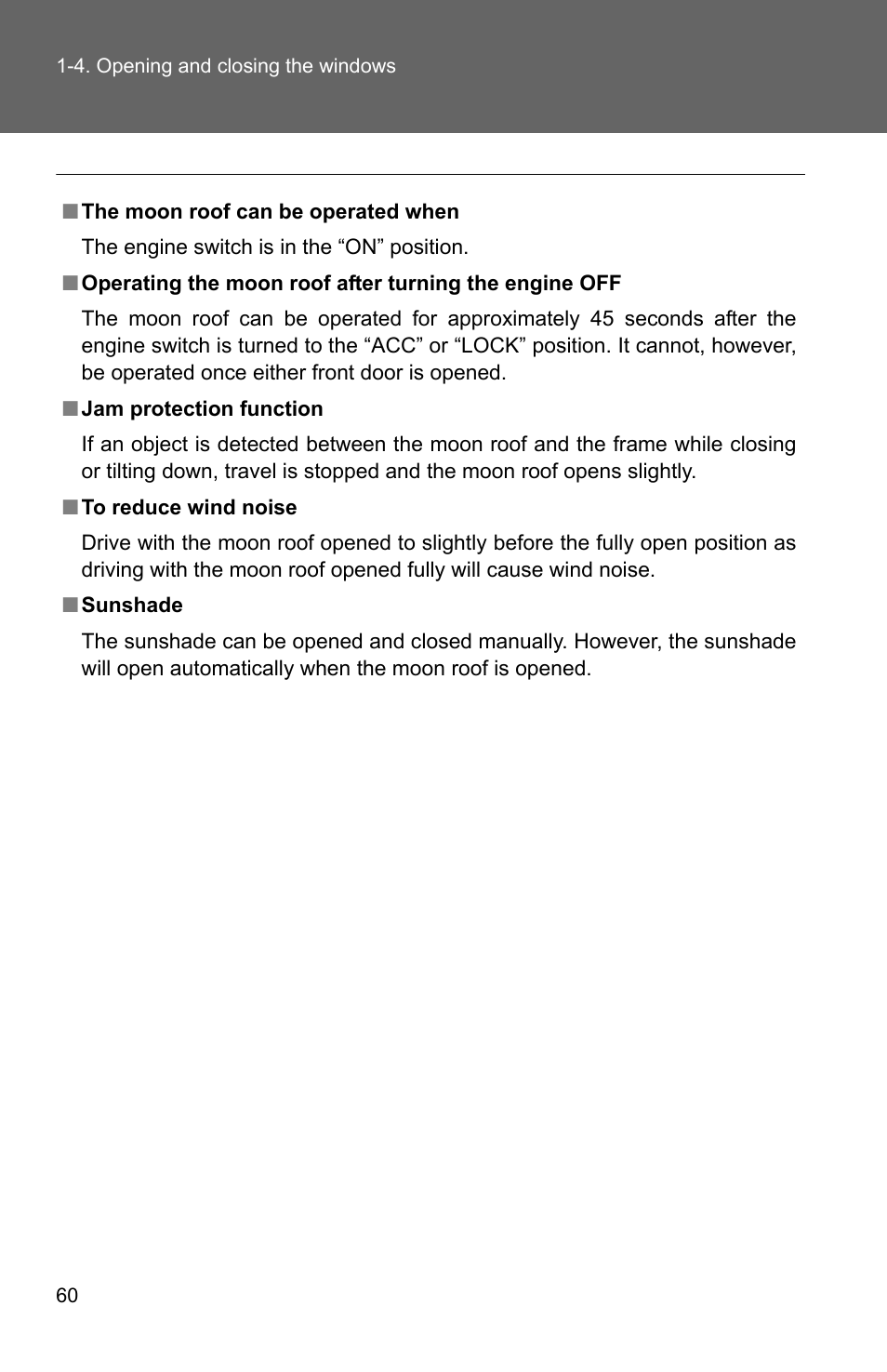 TOYOTA 2011 Matrix User Manual | Page 84 / 516