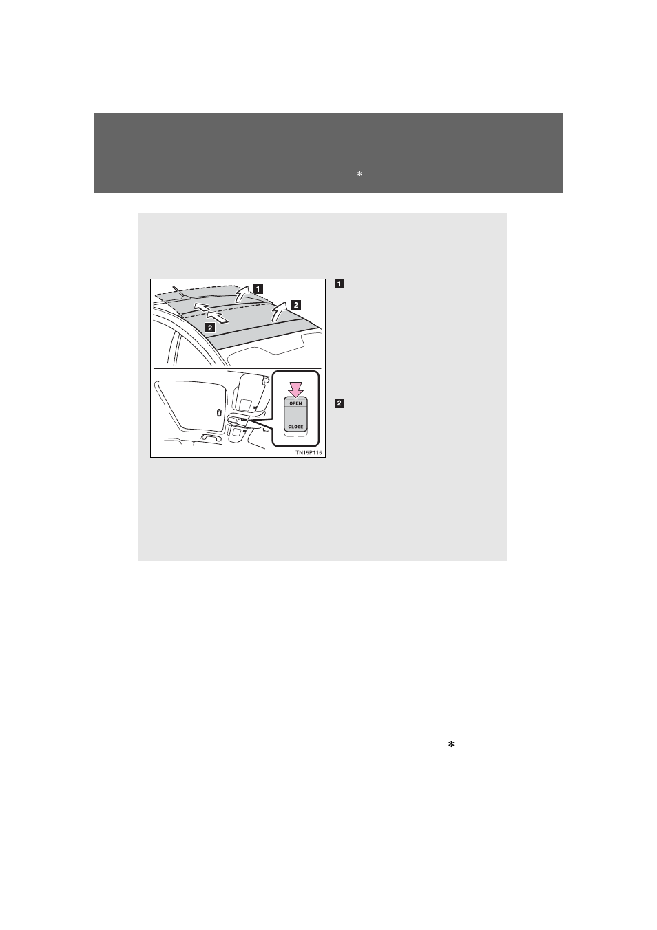 Moon roof with solar panel | TOYOTA 2011 Prius User Manual | Page 129 / 651