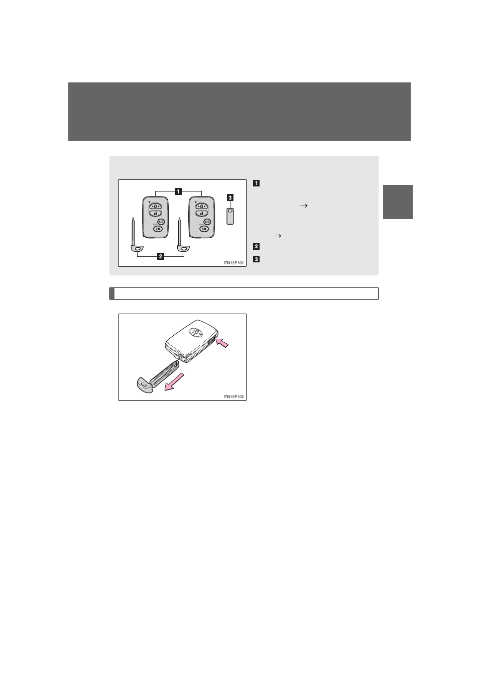 Sec_01-02, Keys | TOYOTA 2011 Prius User Manual | Page 68 / 651