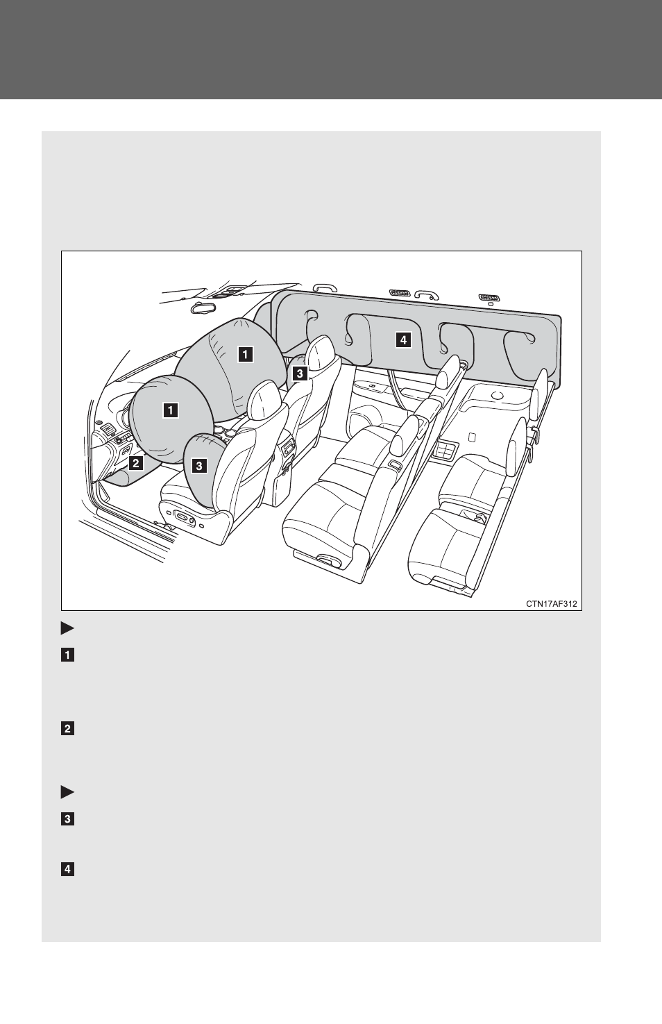 Srs airbags | TOYOTA 2011 Highlander User Manual | Page 128 / 615