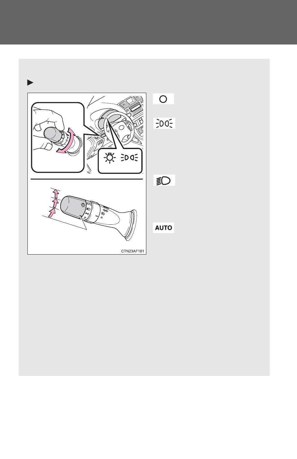 Sec_02-03, Headlight switch | TOYOTA 2011 Highlander User Manual | Page 203 / 615