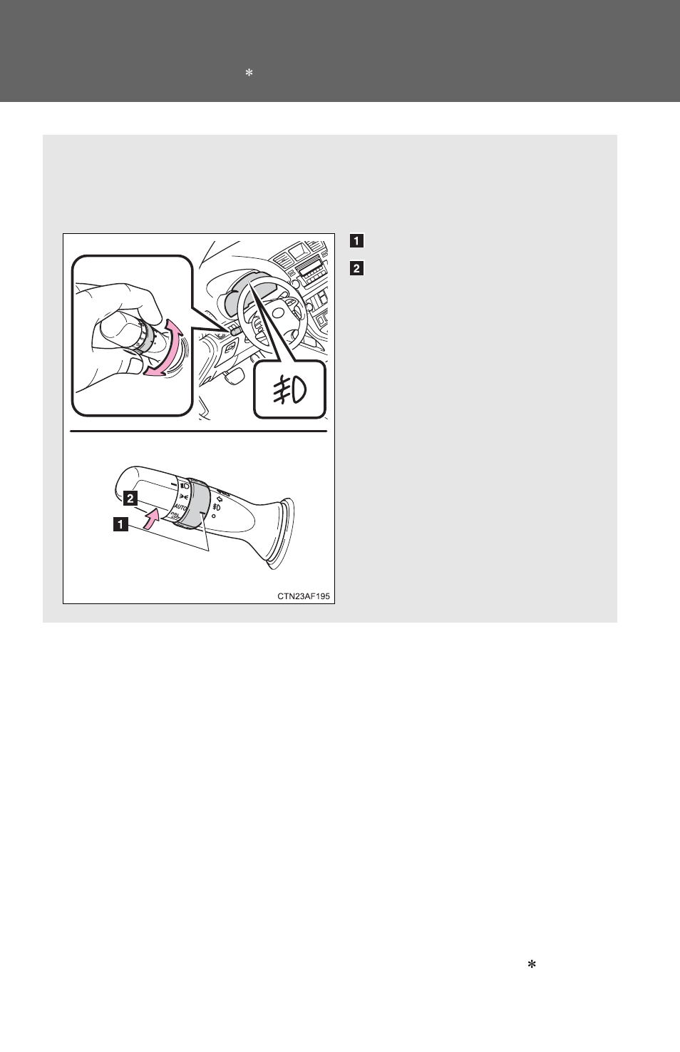 Fog light switch | TOYOTA 2011 Highlander User Manual | Page 207 / 615