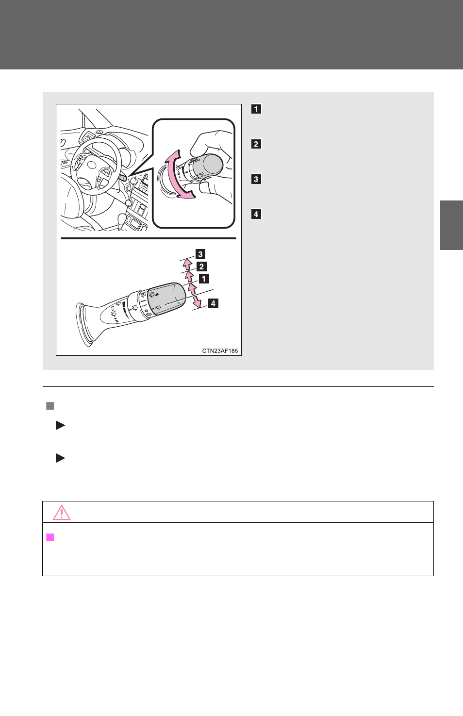 Rear window wiper and washer | TOYOTA 2011 Highlander User Manual | Page 210 / 615