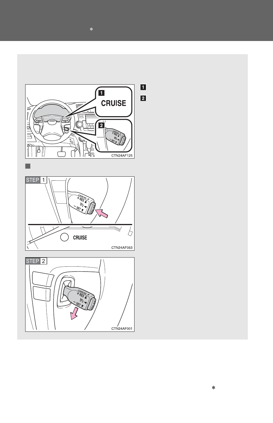 Sec_02-04, Cruise control | TOYOTA 2011 Highlander User Manual | Page 211 / 615