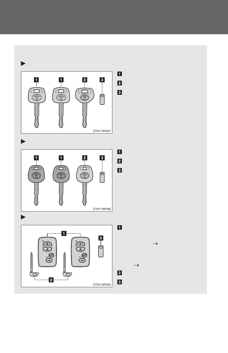 Sec_01-01, Keys | TOYOTA 2011 Highlander User Manual | Page 38 / 615