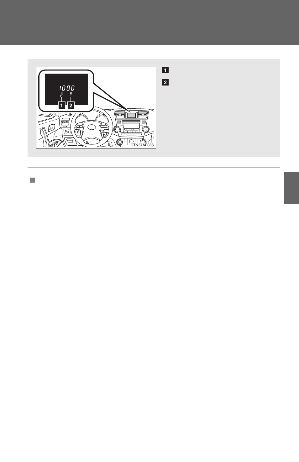 Clock (vehicles without multi-information display) | TOYOTA 2011 Highlander User Manual | Page 396 / 615