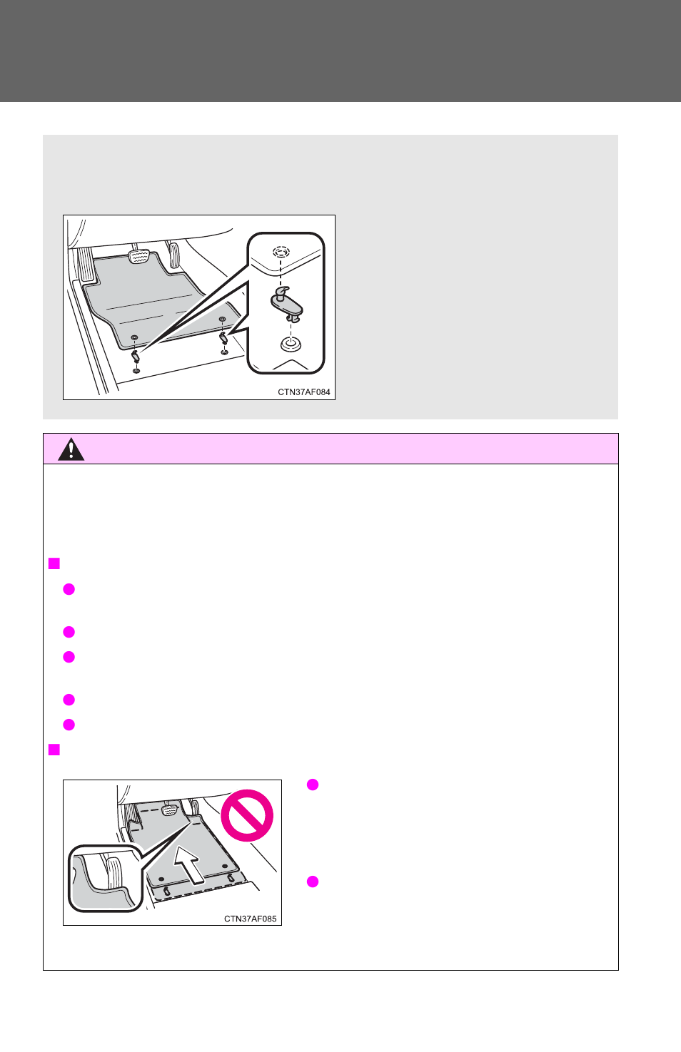 Floor mat | TOYOTA 2011 Highlander User Manual | Page 405 / 615