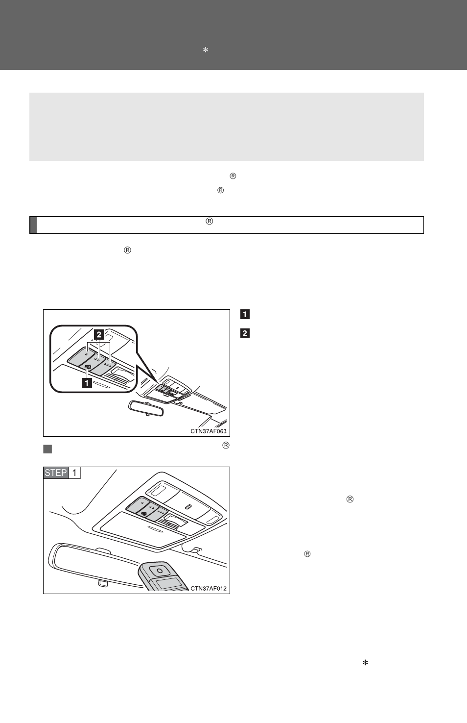 Garage door opener | TOYOTA 2011 Highlander User Manual | Page 411 / 615