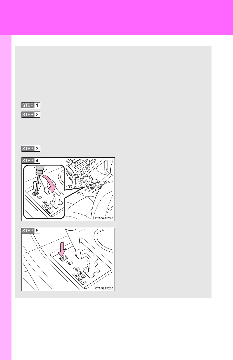 If the shift lever cannot be shifted from p | TOYOTA 2011 Highlander User Manual | Page 539 / 615