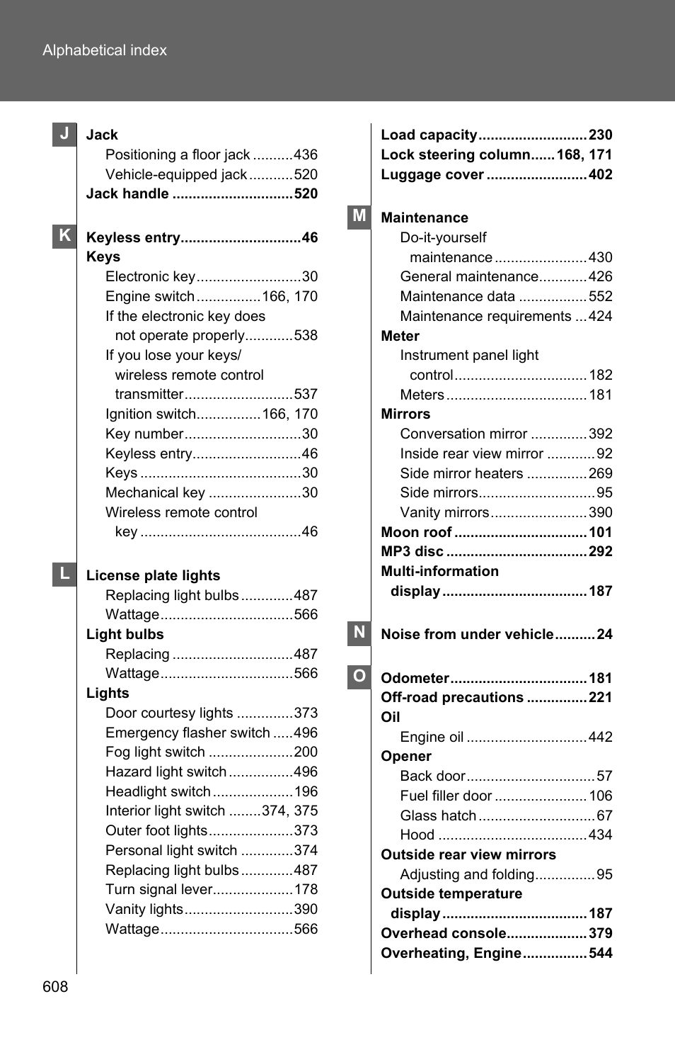 TOYOTA 2011 Highlander User Manual | Page 607 / 615