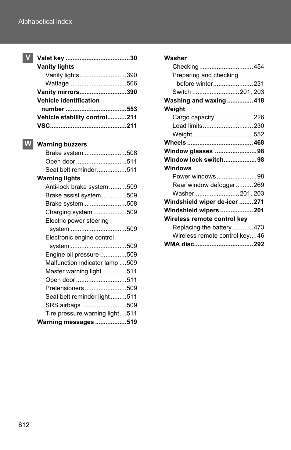 TOYOTA 2011 Highlander User Manual | Page 611 / 615