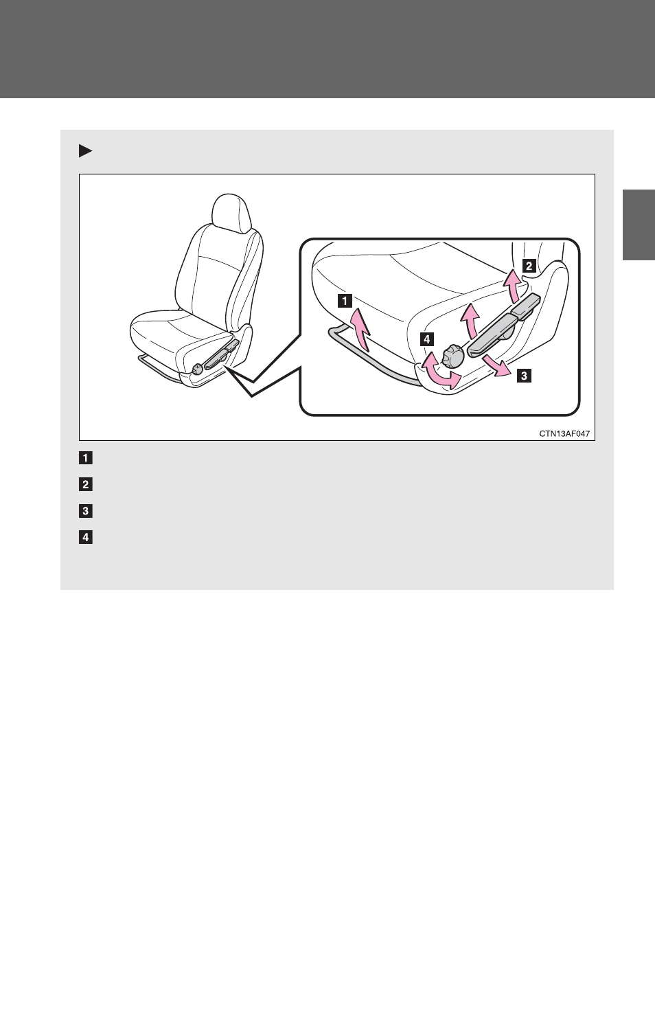 Sec_01-03, Front seats | TOYOTA 2011 Highlander User Manual | Page 79 / 615