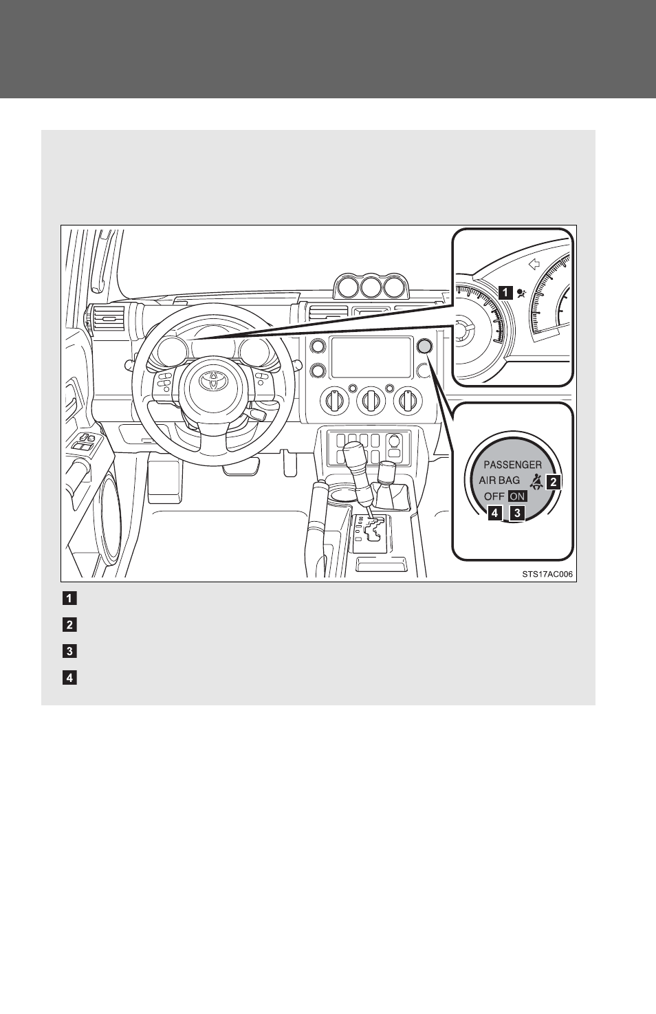 Front passenger occupant classification system | TOYOTA 2011 FJ Cruiser User Manual | Page 113 / 543