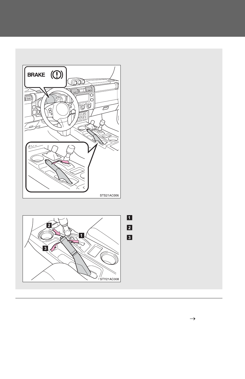 Parking brake | TOYOTA 2011 FJ Cruiser User Manual | Page 152 / 543