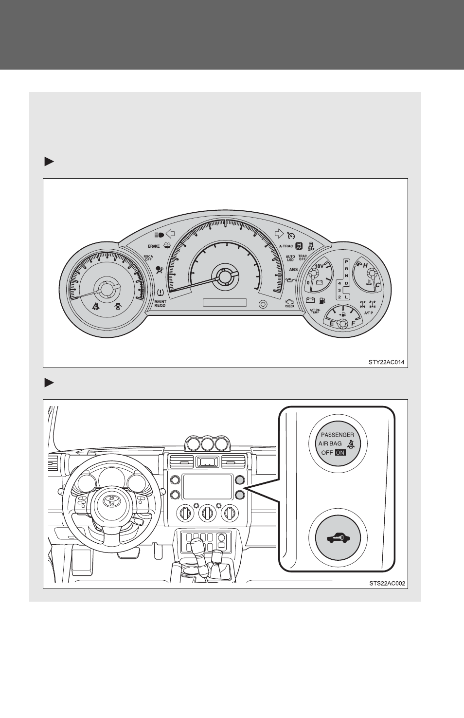 Indicators and warning lights | TOYOTA 2011 FJ Cruiser User Manual | Page 162 / 543