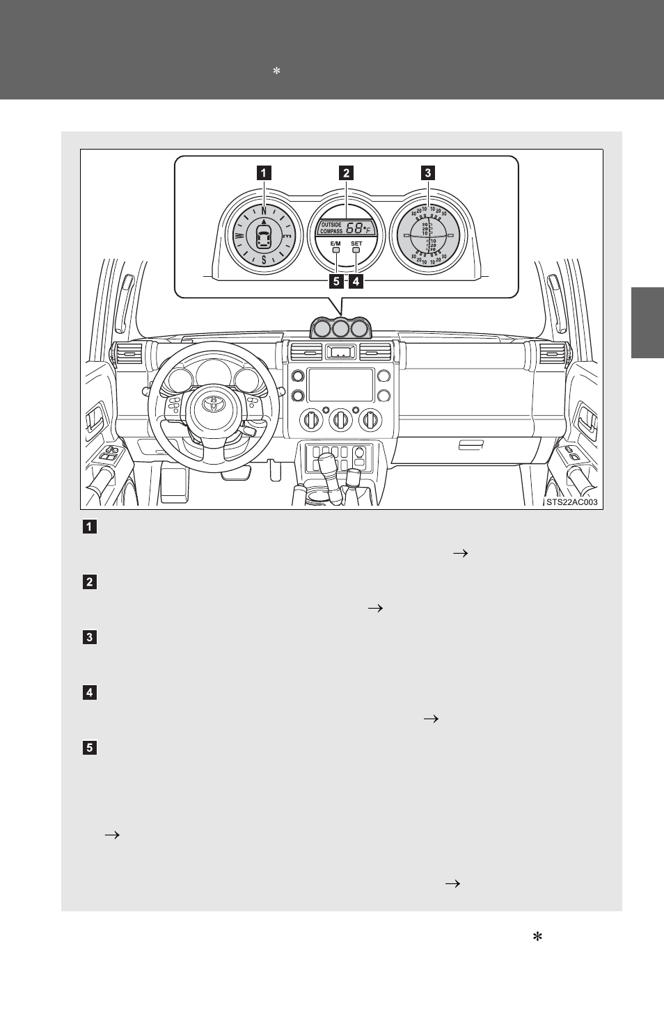 Accessory meter | TOYOTA 2011 FJ Cruiser User Manual | Page 165 / 543