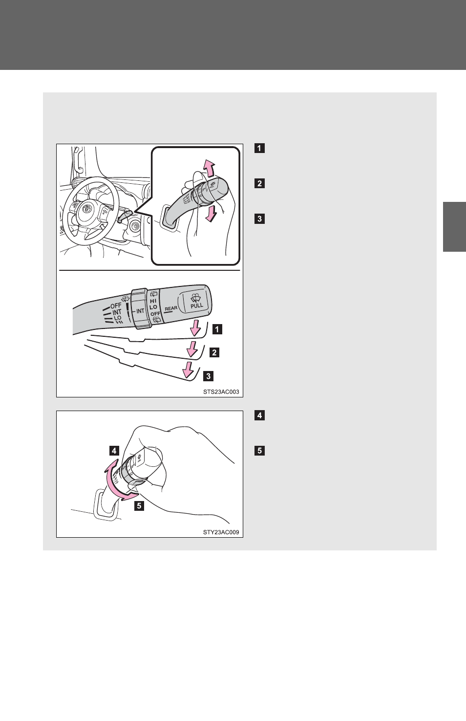 Windshield wipers and washer | TOYOTA 2011 FJ Cruiser User Manual | Page 169 / 543