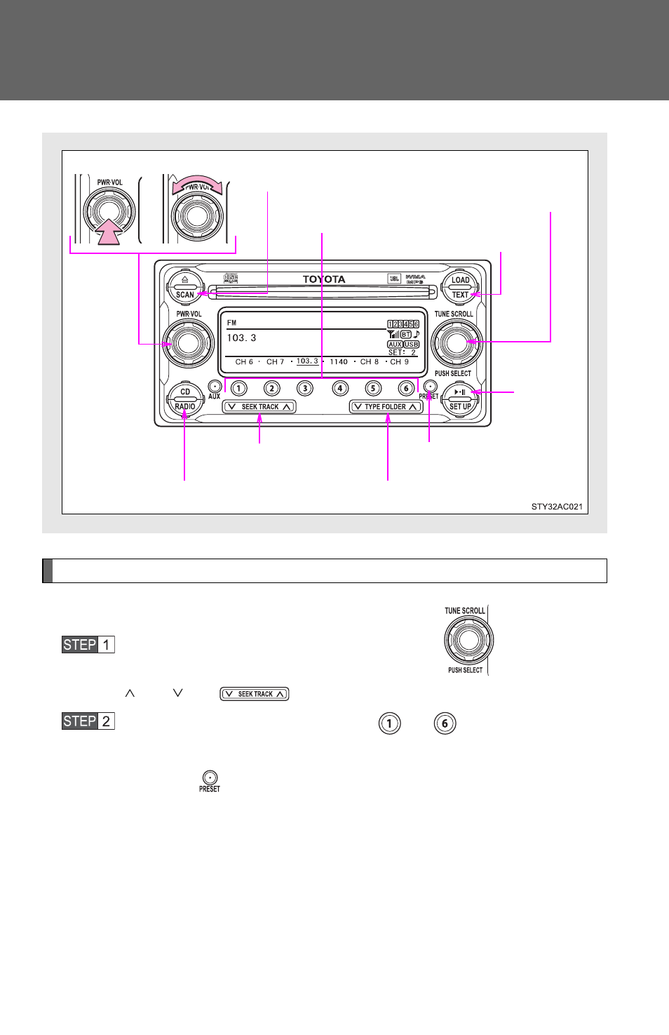 Using the radio | TOYOTA 2011 FJ Cruiser User Manual | Page 240 / 543