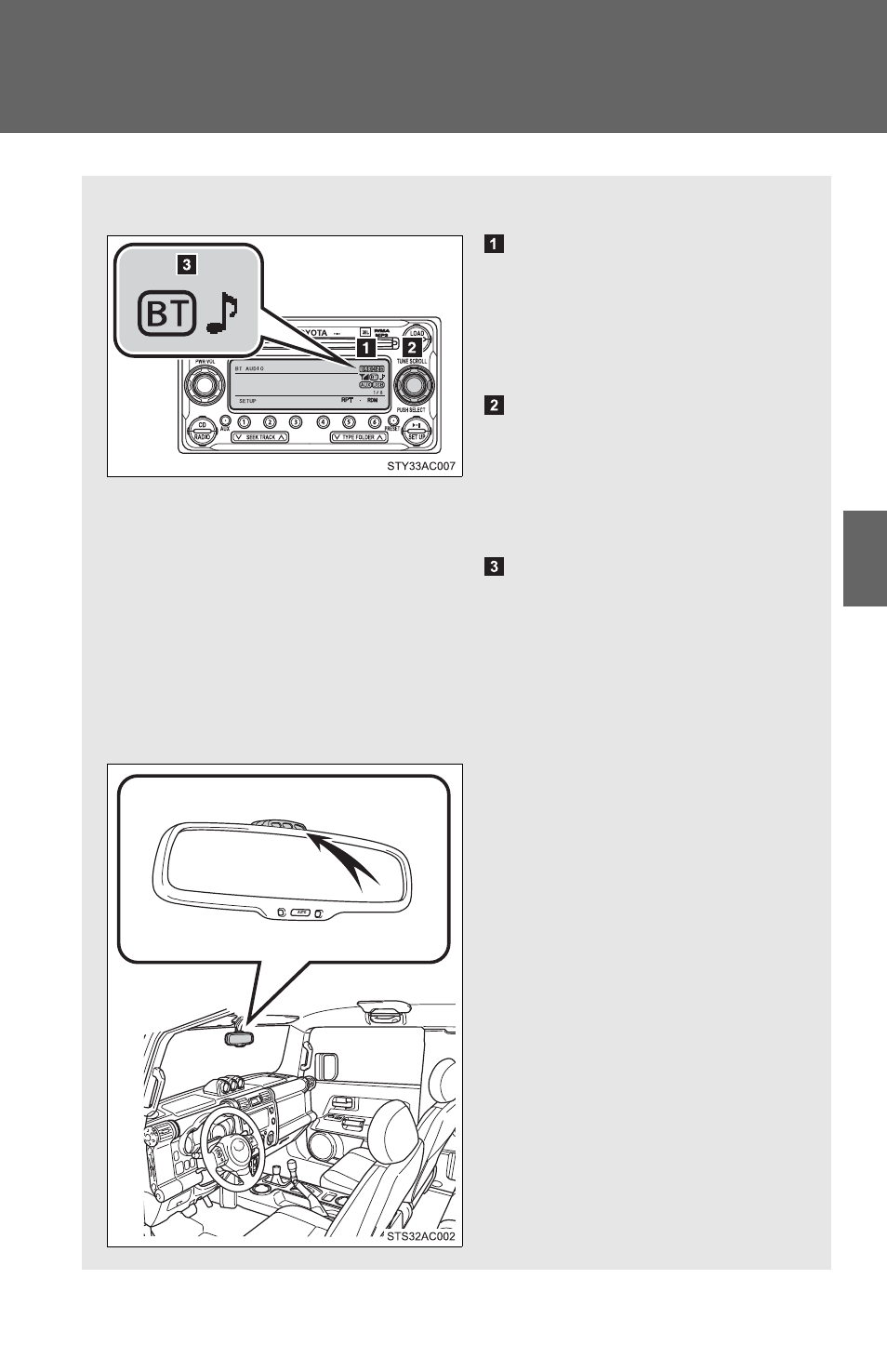 Using the bluetooth, Audio system | TOYOTA 2011 FJ Cruiser User Manual | Page 287 / 543