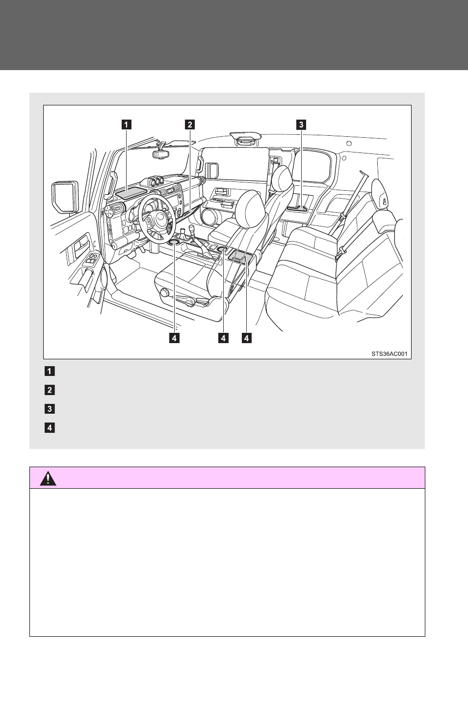 Sec_3-6, List of storage features | TOYOTA 2011 FJ Cruiser User Manual | Page 340 / 543