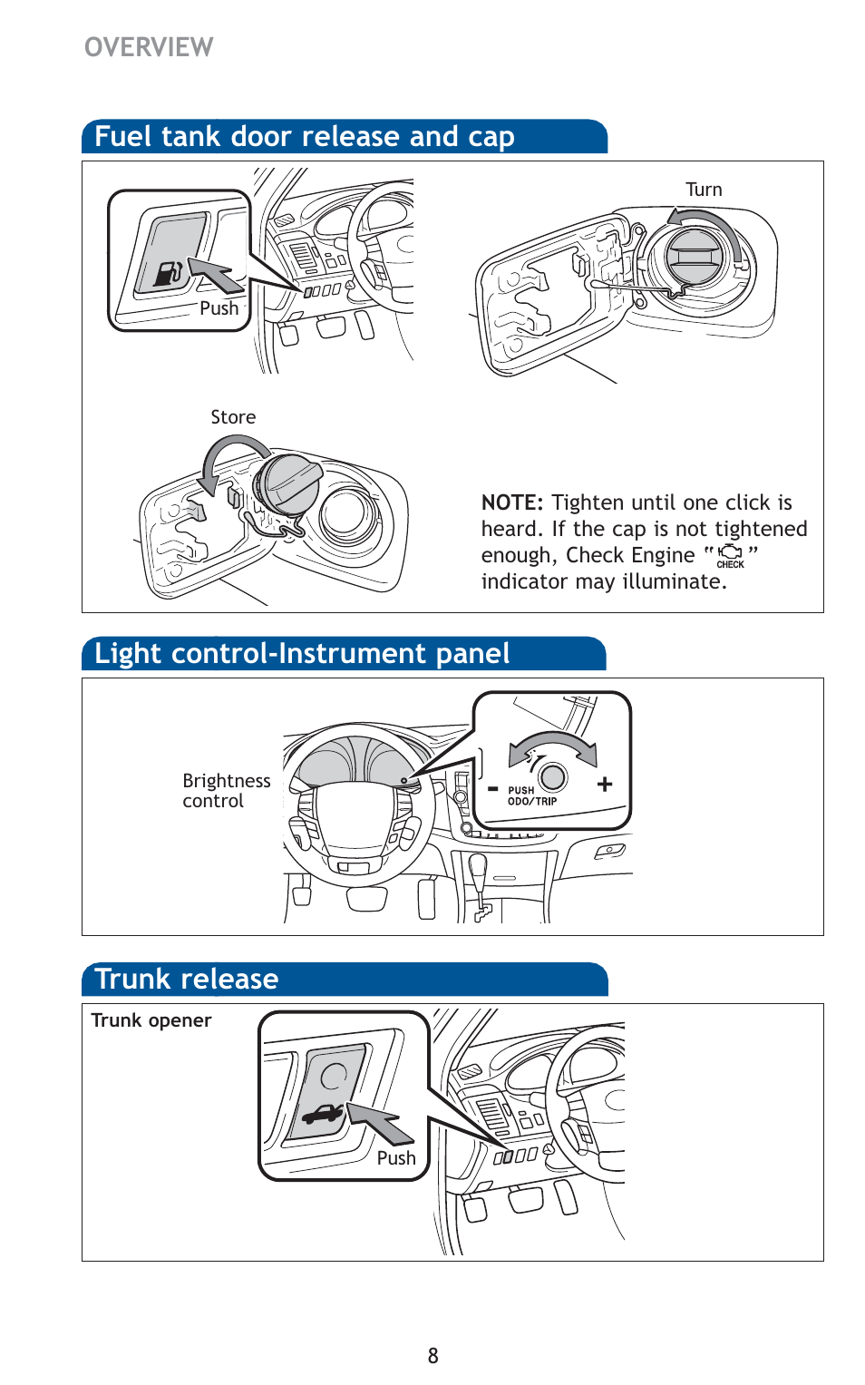 TOYOTA 2011 Avalon User Manual | Page 10 / 583