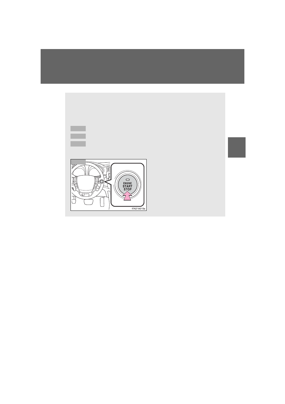 Engine (ignition) switch (with smart key system) | TOYOTA 2011 Avalon User Manual | Page 175 / 583