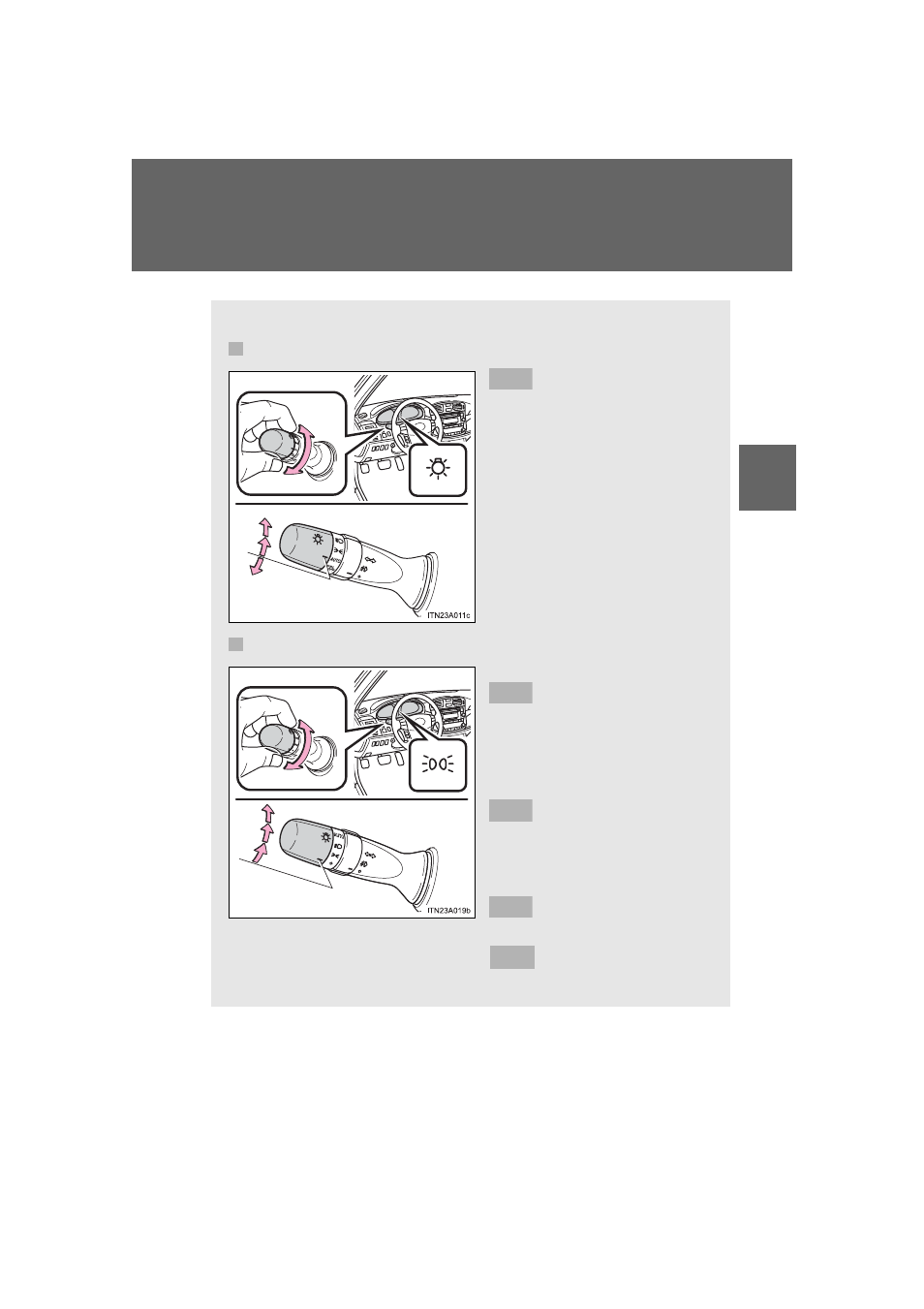 Sec_02-03, Headlight switch | TOYOTA 2011 Avalon User Manual | Page 199 / 583