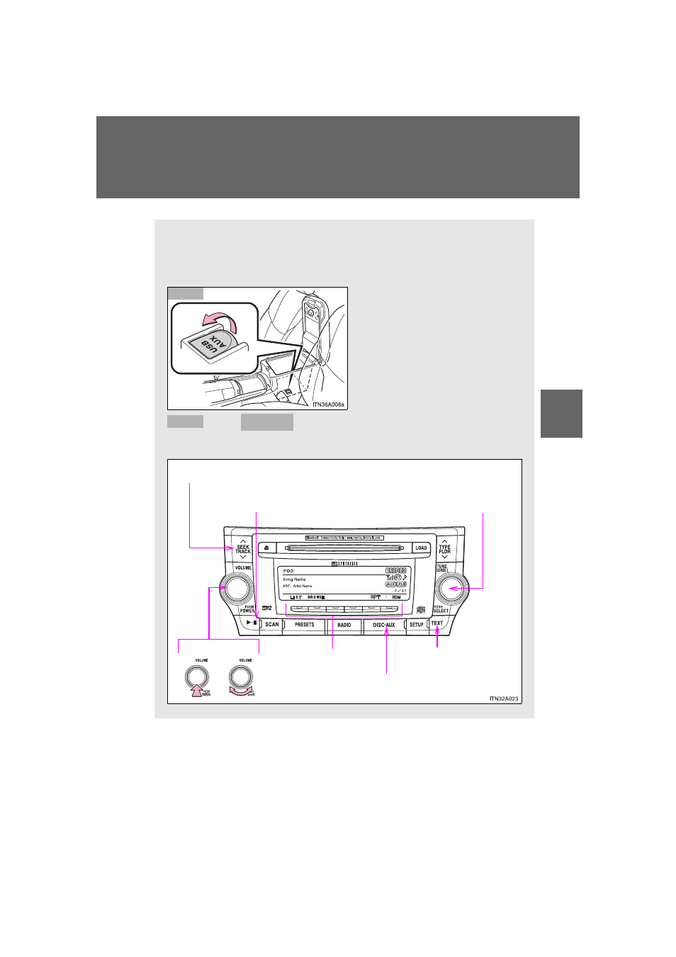 Operating an ipod | TOYOTA 2011 Avalon User Manual | Page 279 / 583