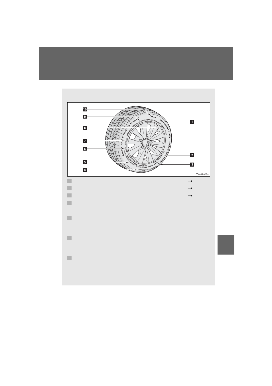 Tire information | TOYOTA 2011 Avalon User Manual | Page 540 / 583