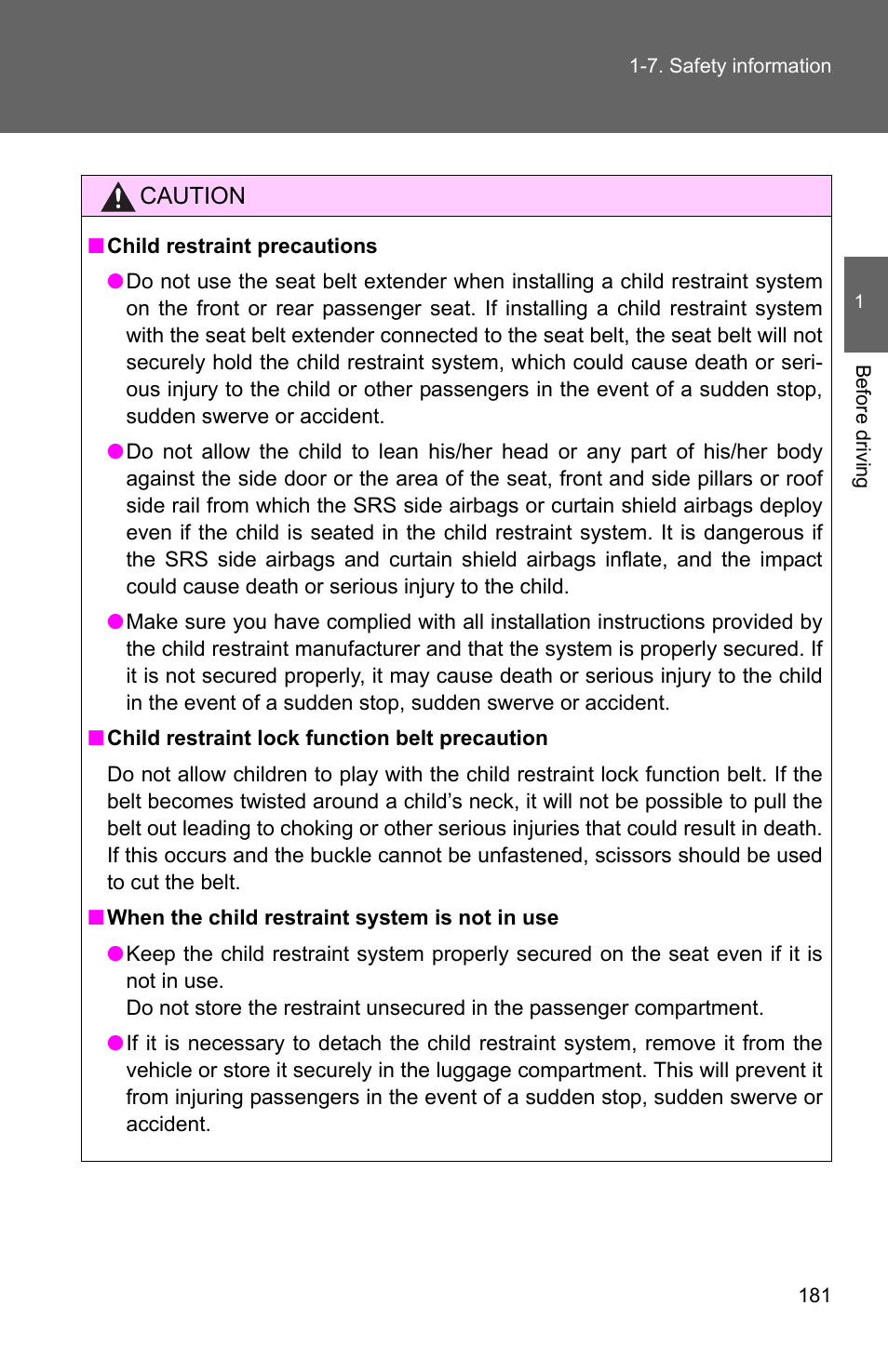 TOYOTA 2011 Sienna User Manual | Page 228 / 842