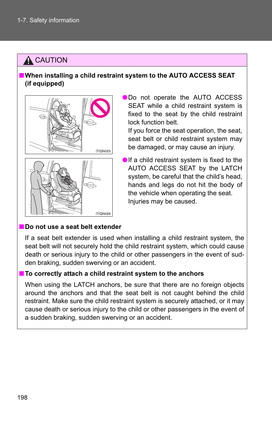 TOYOTA 2011 Sienna User Manual | Page 245 / 842