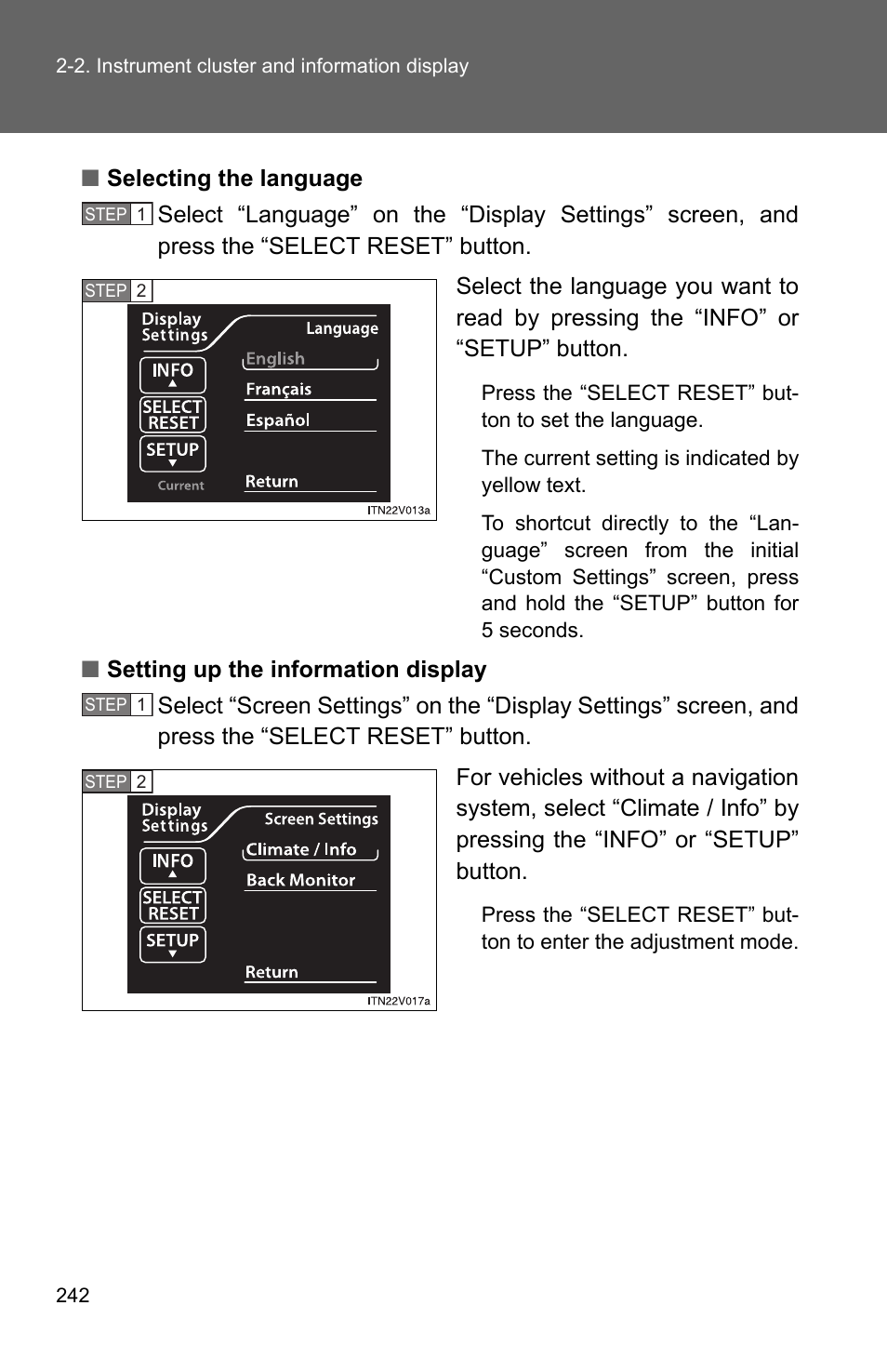 TOYOTA 2011 Sienna User Manual | Page 293 / 842