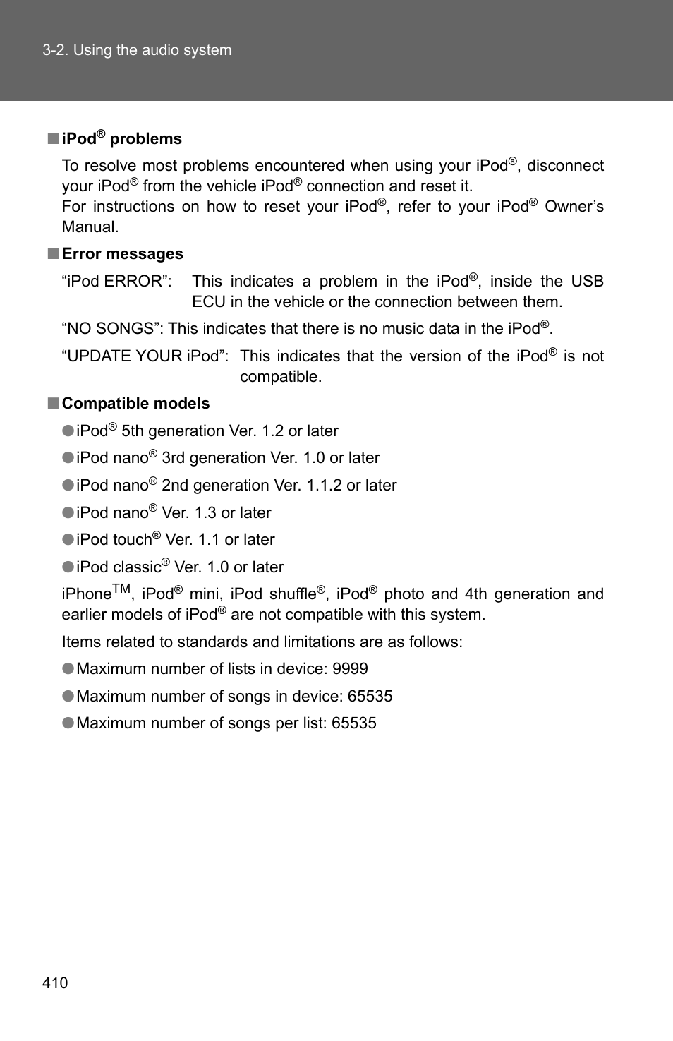 TOYOTA 2011 Sienna User Manual | Page 476 / 842