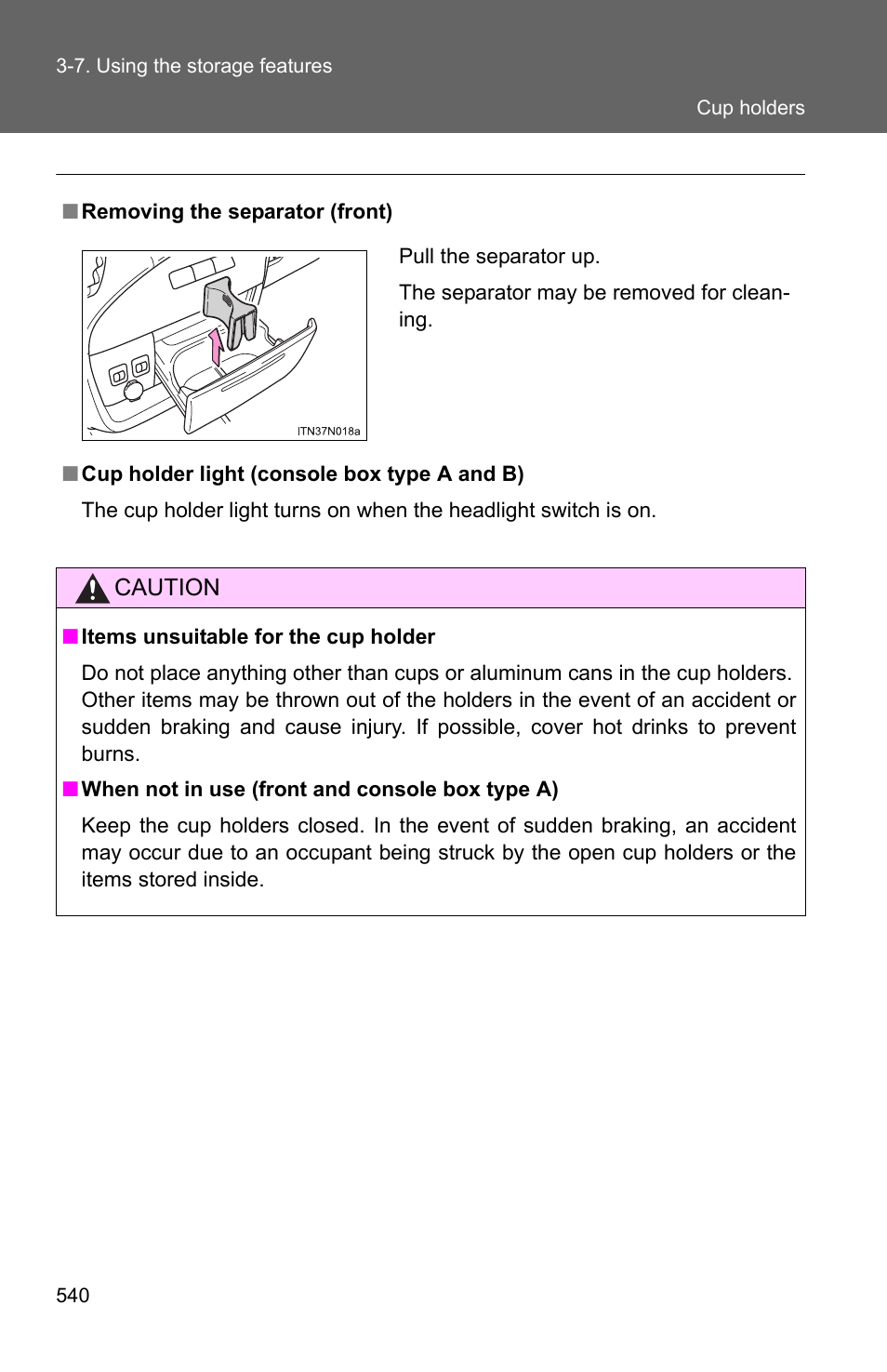 TOYOTA 2011 Sienna User Manual | Page 606 / 842