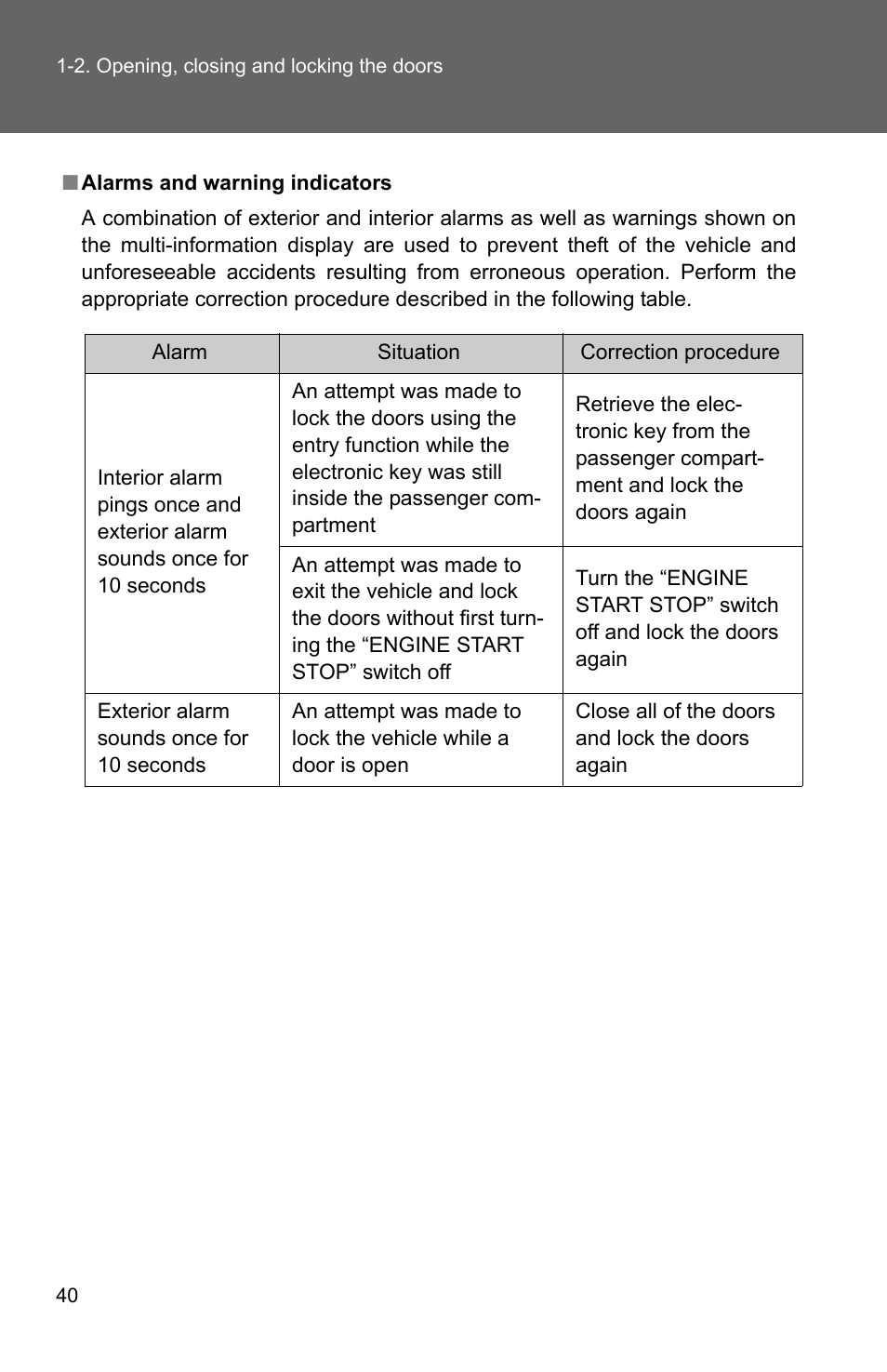 TOYOTA 2011 Sienna User Manual | Page 87 / 842