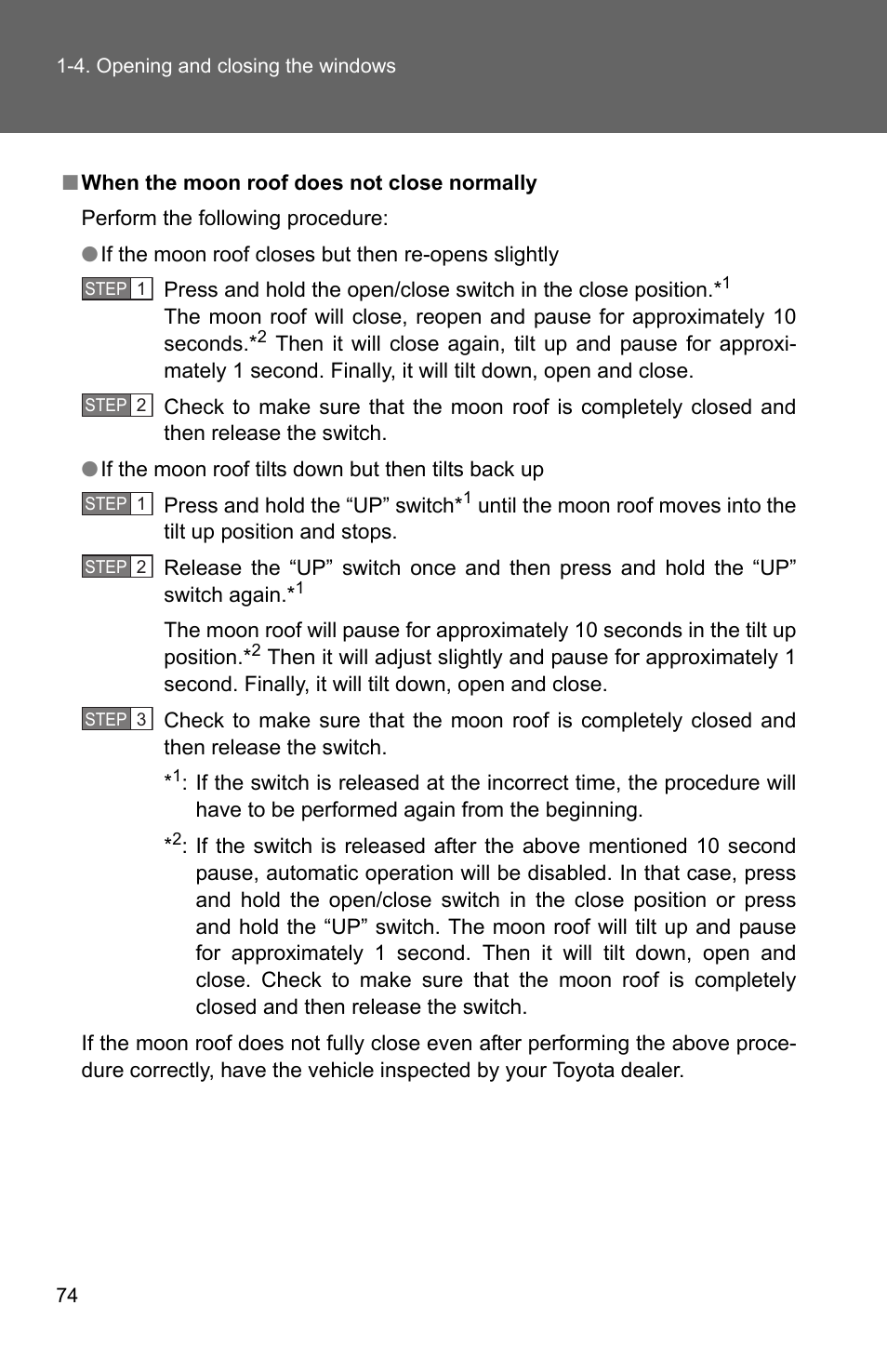 TOYOTA 2010 Camry User Manual | Page 100 / 555