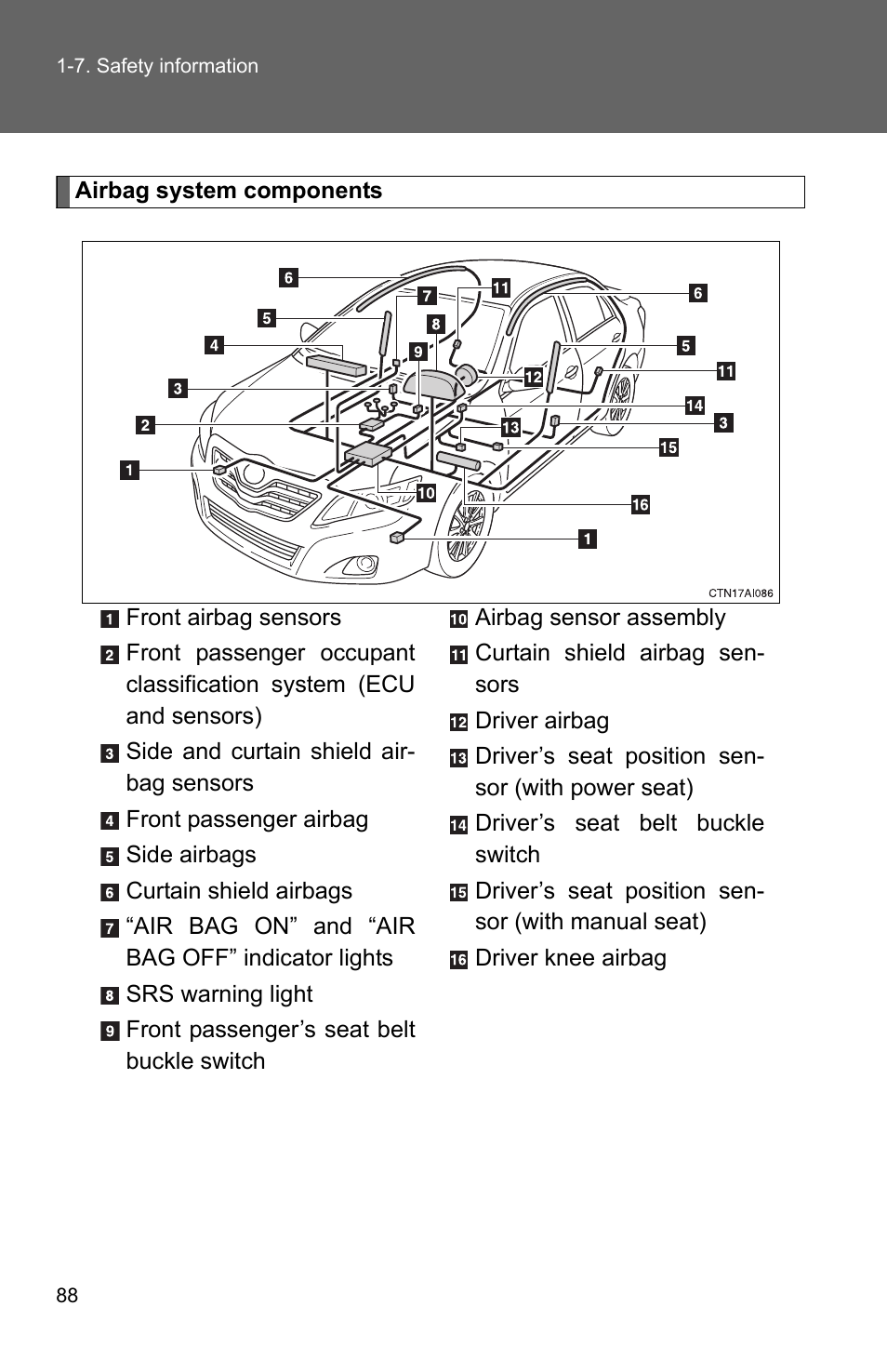 TOYOTA 2010 Camry User Manual | Page 114 / 555