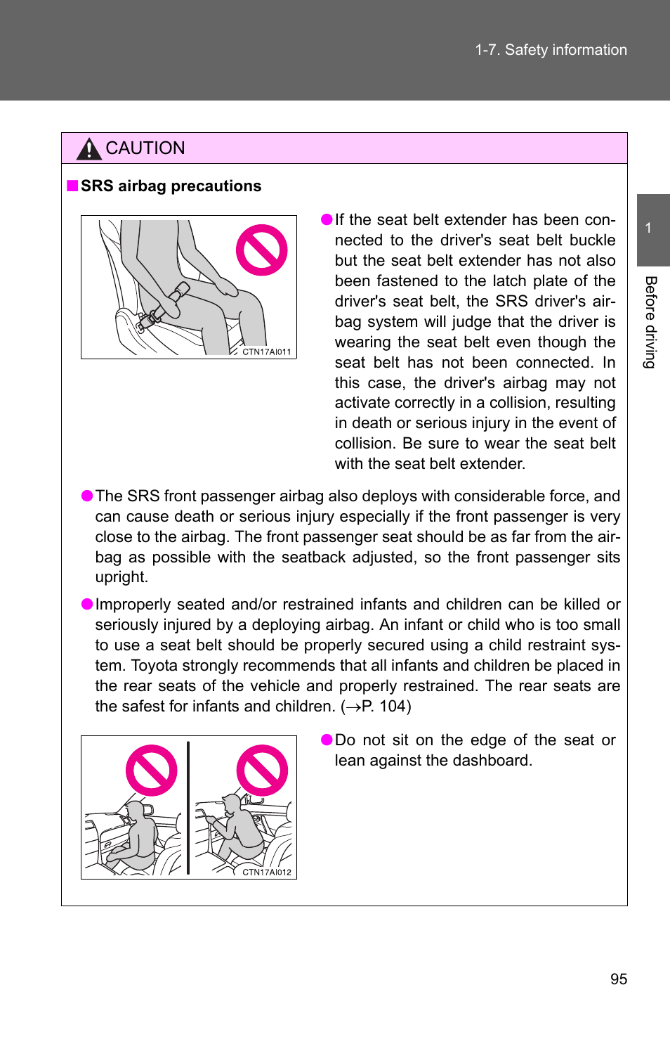 TOYOTA 2010 Camry User Manual | Page 121 / 555