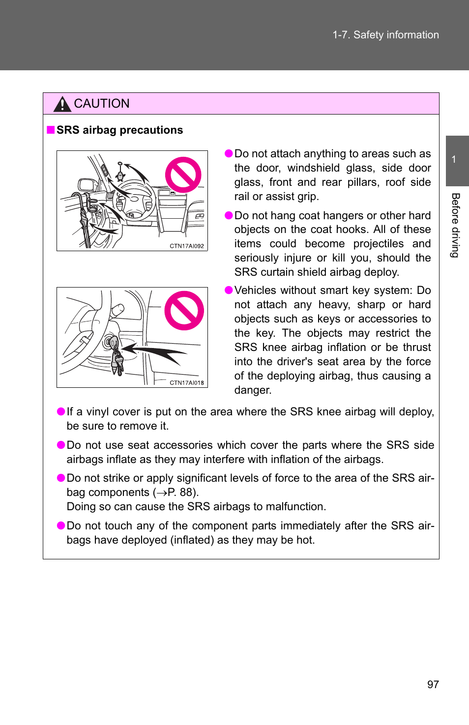 TOYOTA 2010 Camry User Manual | Page 123 / 555