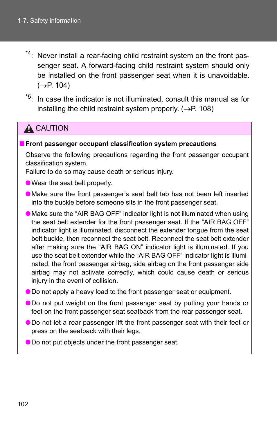 TOYOTA 2010 Camry User Manual | Page 128 / 555