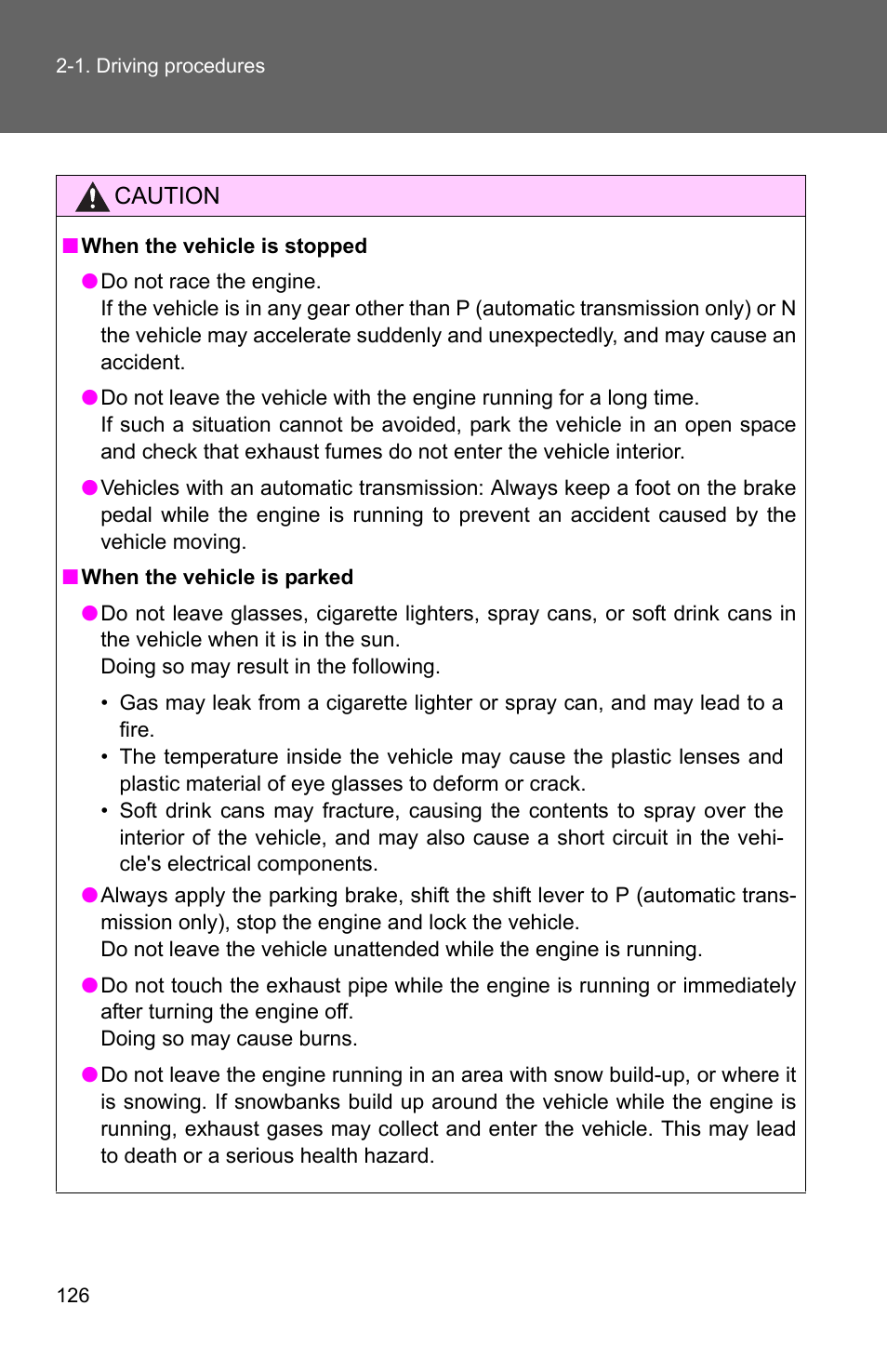 TOYOTA 2010 Camry User Manual | Page 151 / 555