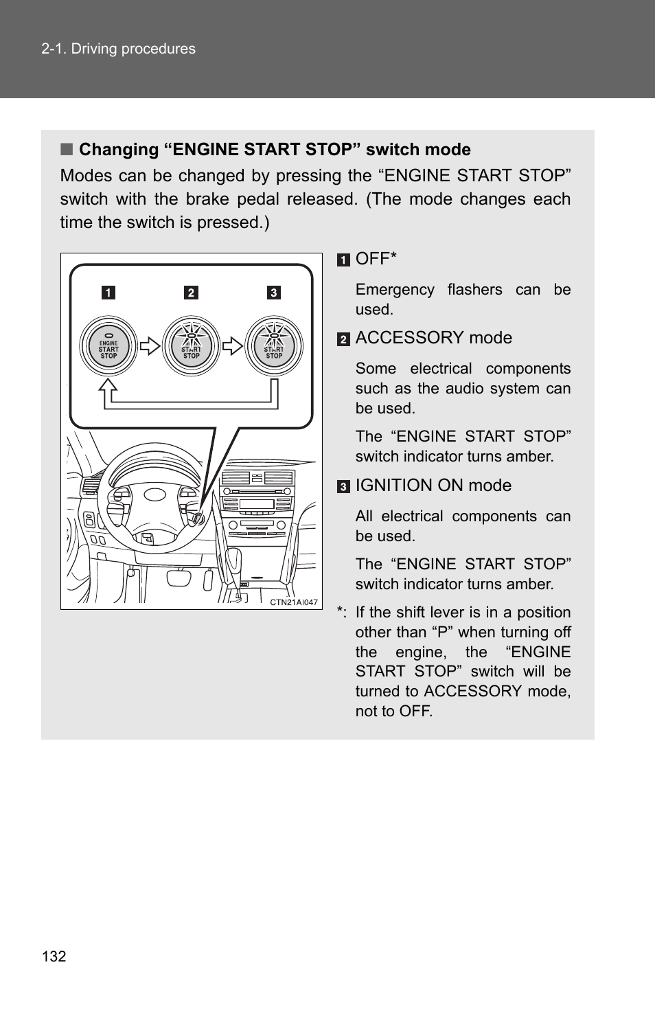 TOYOTA 2010 Camry User Manual | Page 157 / 555