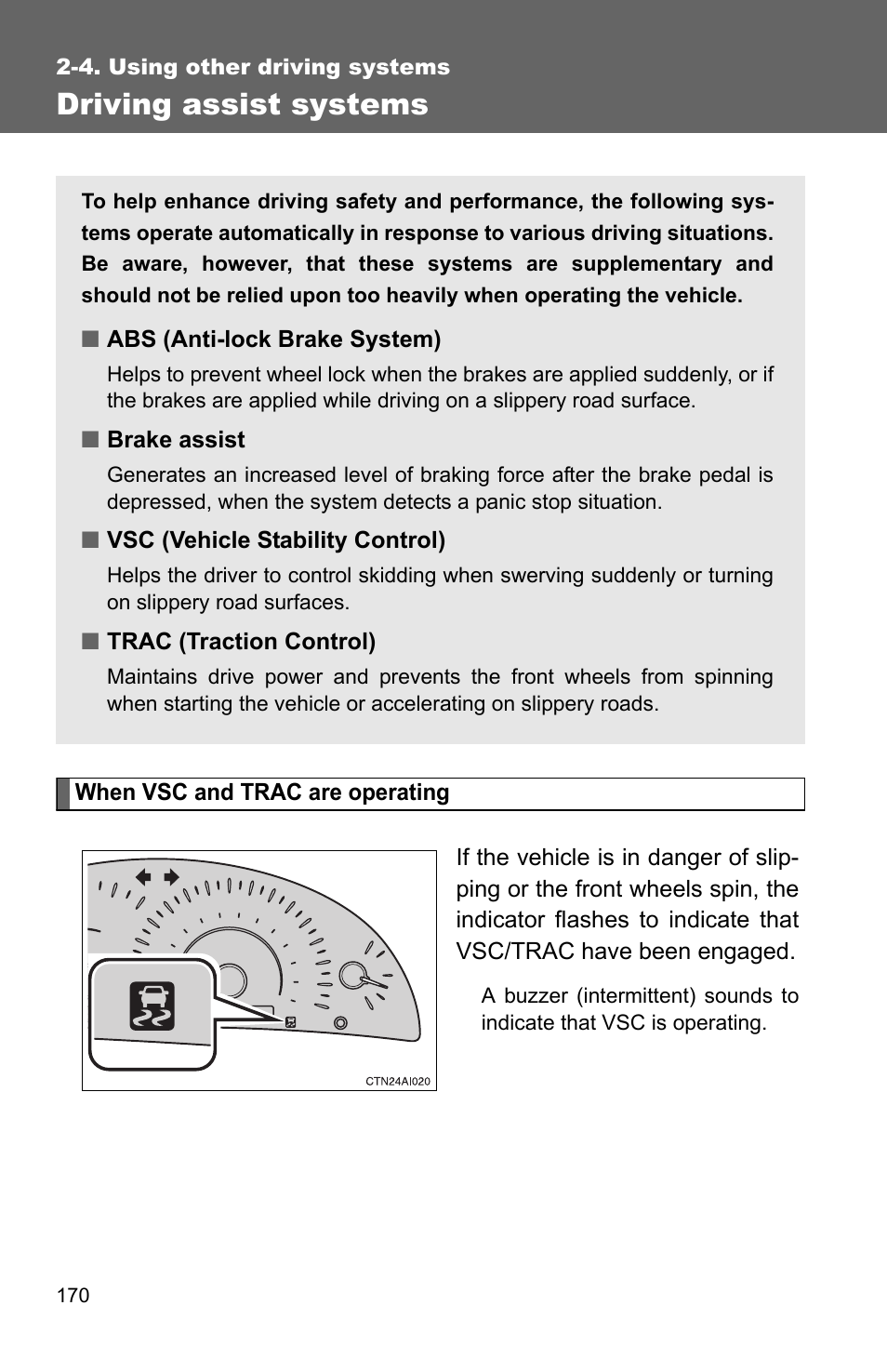 Driving assist systems | TOYOTA 2010 Camry User Manual | Page 195 / 555